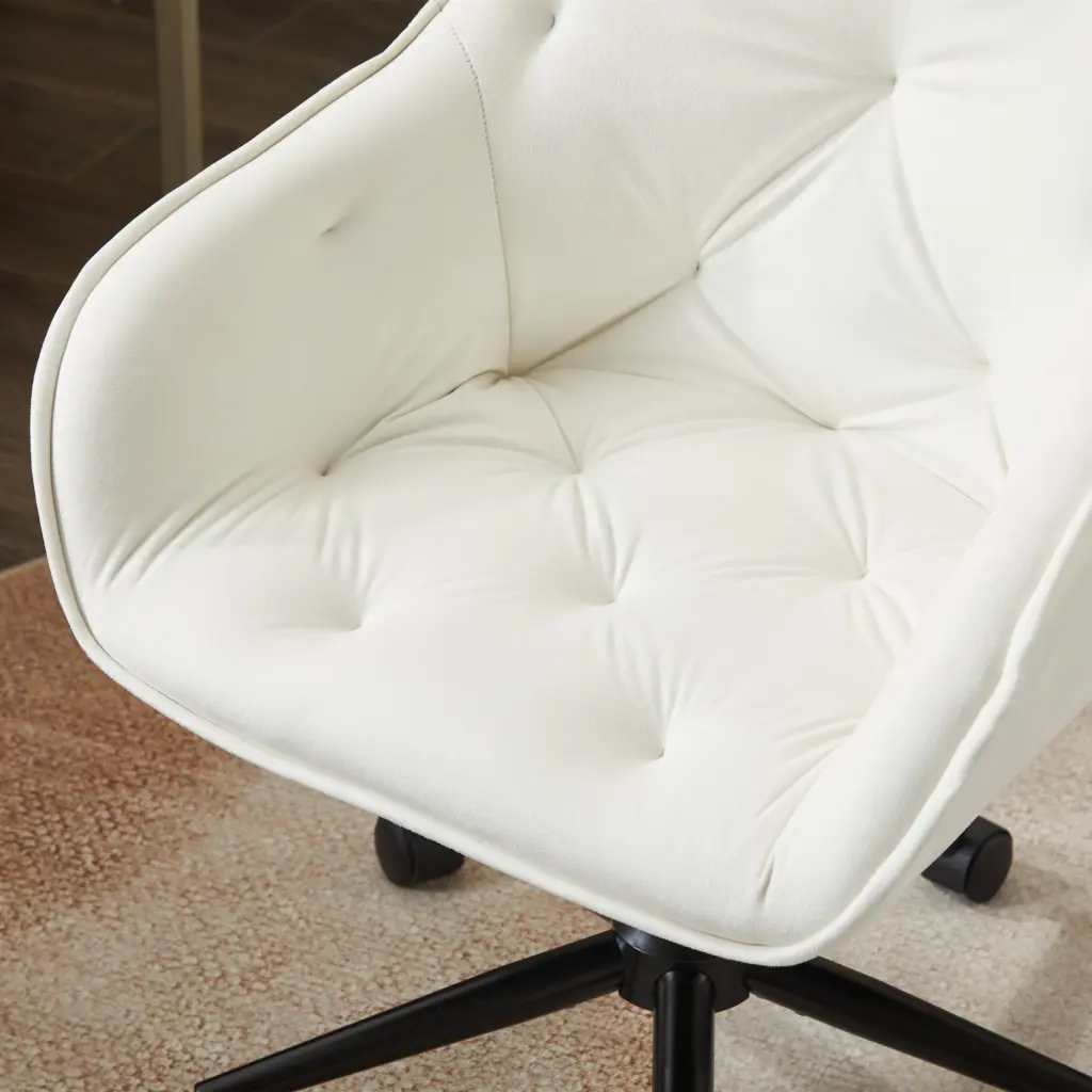 Velvet Home Stationery Chair Modern Desk Chair Wheels Vanity rnb