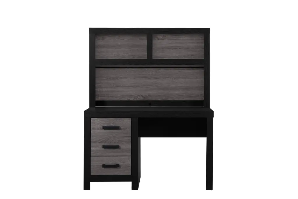 Soluto Grey Black Desk Solid Timber MDF Modern Writing Table luxe modern furniture