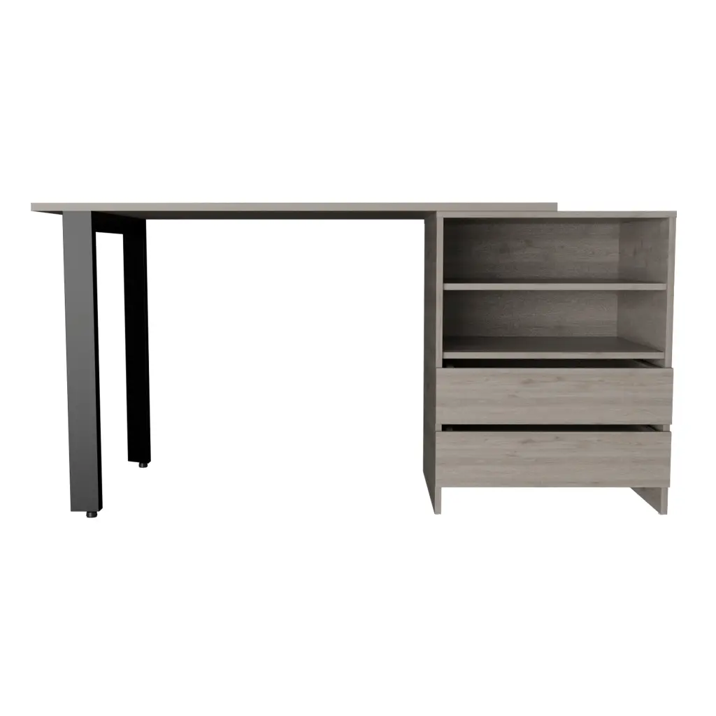 120 Writing Desk Cusco Office Furniture Light Gray Particle Board treevol furniture