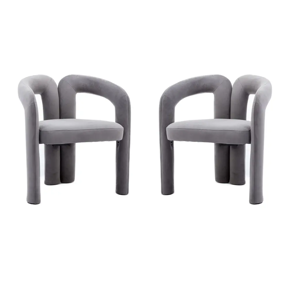 Coolmore Contemporary Crafted Velvet Upholstered Accent Dining Chair coolmore w-395