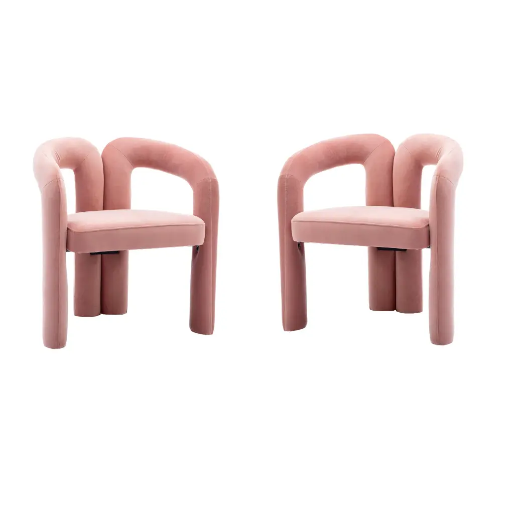 Coolmore Contemporary Velvet Fabric Upholstered Accent Dining Chair coolmore w-395