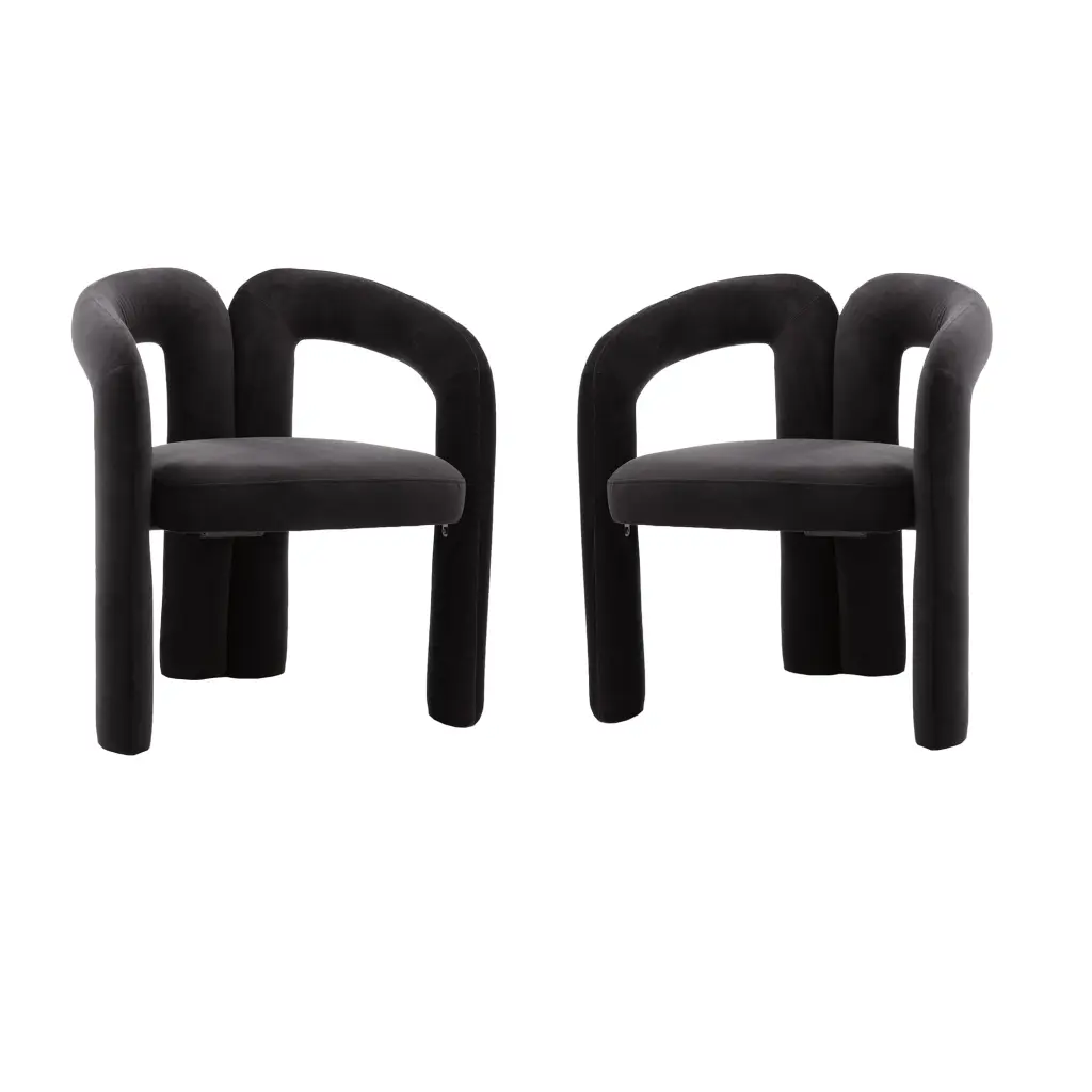 Coolmore Contemporary Velvet Upholstered Accent Dining Chair Modern Crafted Design coolmore w-395