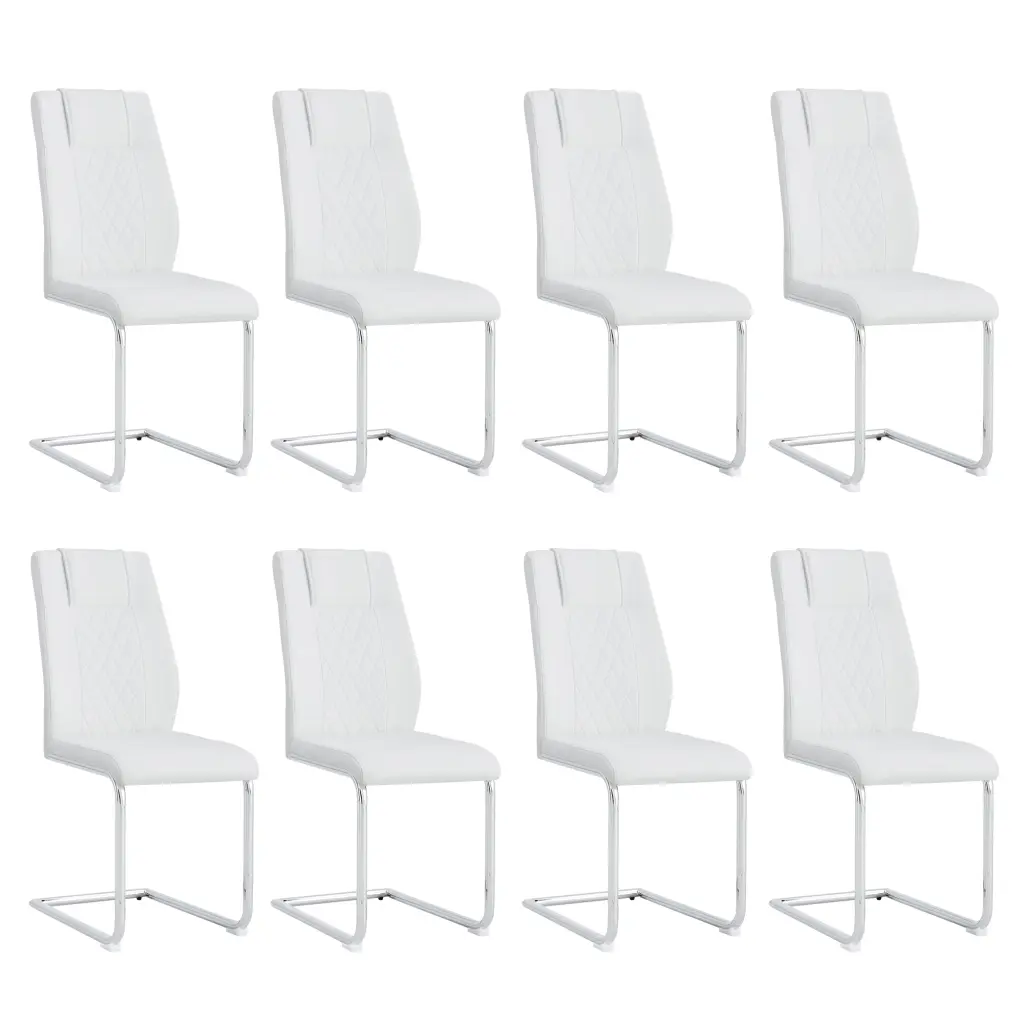 Modern Dining Chairs Faux Hide Padded Seat Living Room droom w-1151