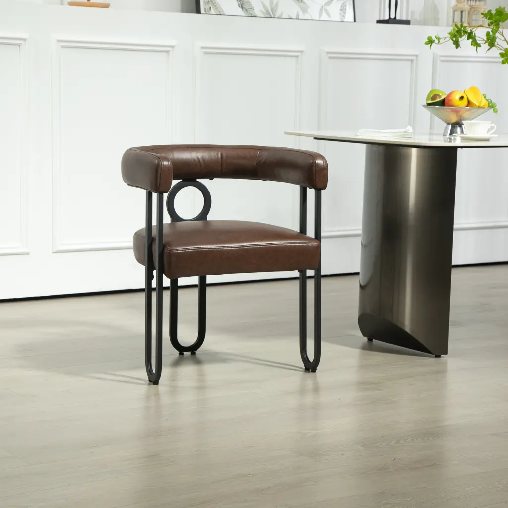 Coolmore Contemporary Designed Chenille Material Upholstered Accent Dining Chair house hold-w1588