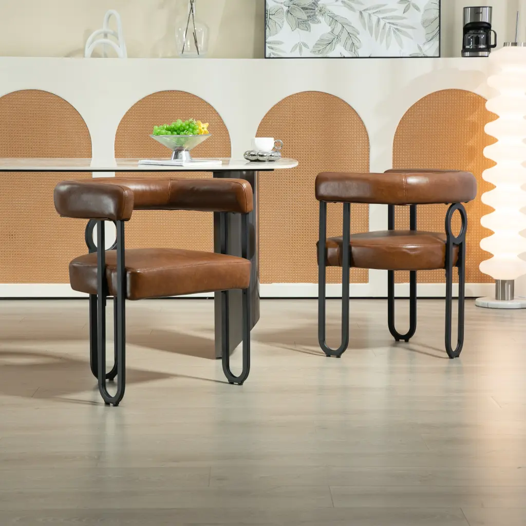 Coolmore Contemporary Designed Pu Material Upholstered Accent Dining Chair house hold-w1588