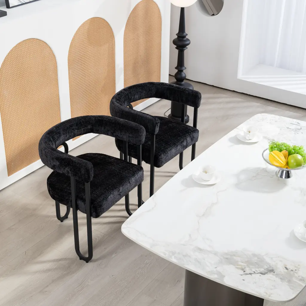 Coolmore Contemporary Velvet Upholstered Accent Dining Chair house hold-w1588