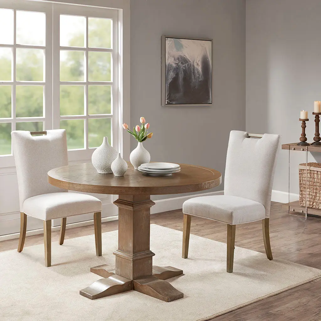 Braiden Dining Chair Set 2 Natural Polyester jla