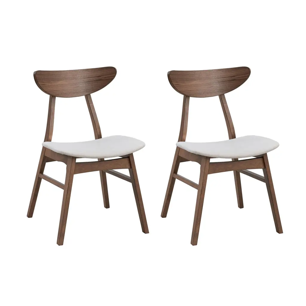 Wooden Dining Chairs Set 2, Modern Soft Upholstered Kitchen Side Chairs justone