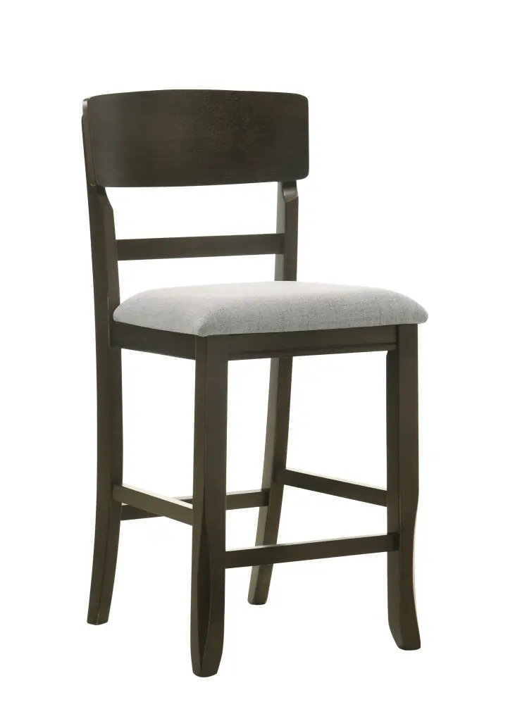 2Pc Transitional Upholstered Counter Height Dining Chair Bar Stools Brown kanepe