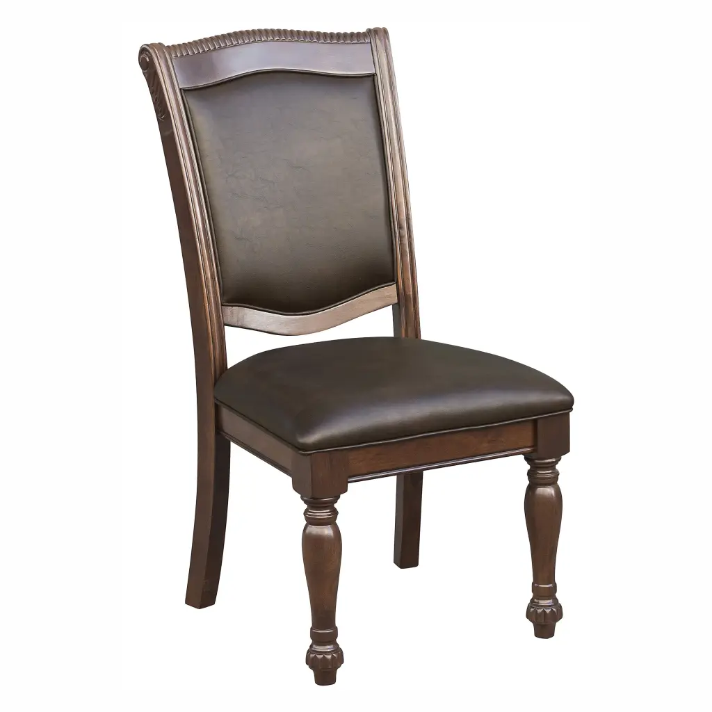 Traditional Dining Timberen Side Chairs Set 2 Brown Cherry Finish kanepe
