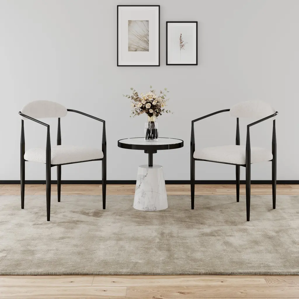 Woker Dining Chairs Set 2 Mid Century Modern Kitchen Chairs rnb
