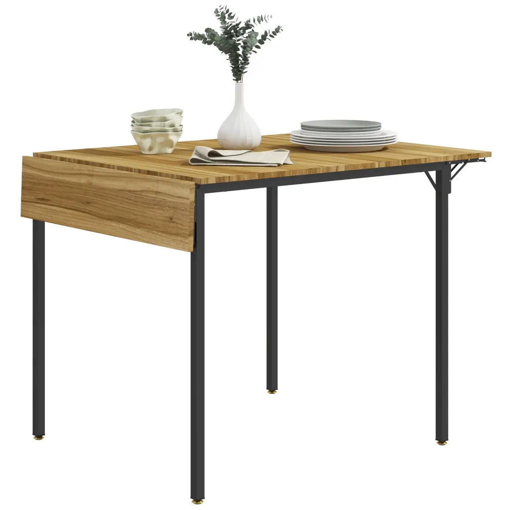 Homcom Industrial Folding Dining Table 2 To 4 Space Saving aosom business