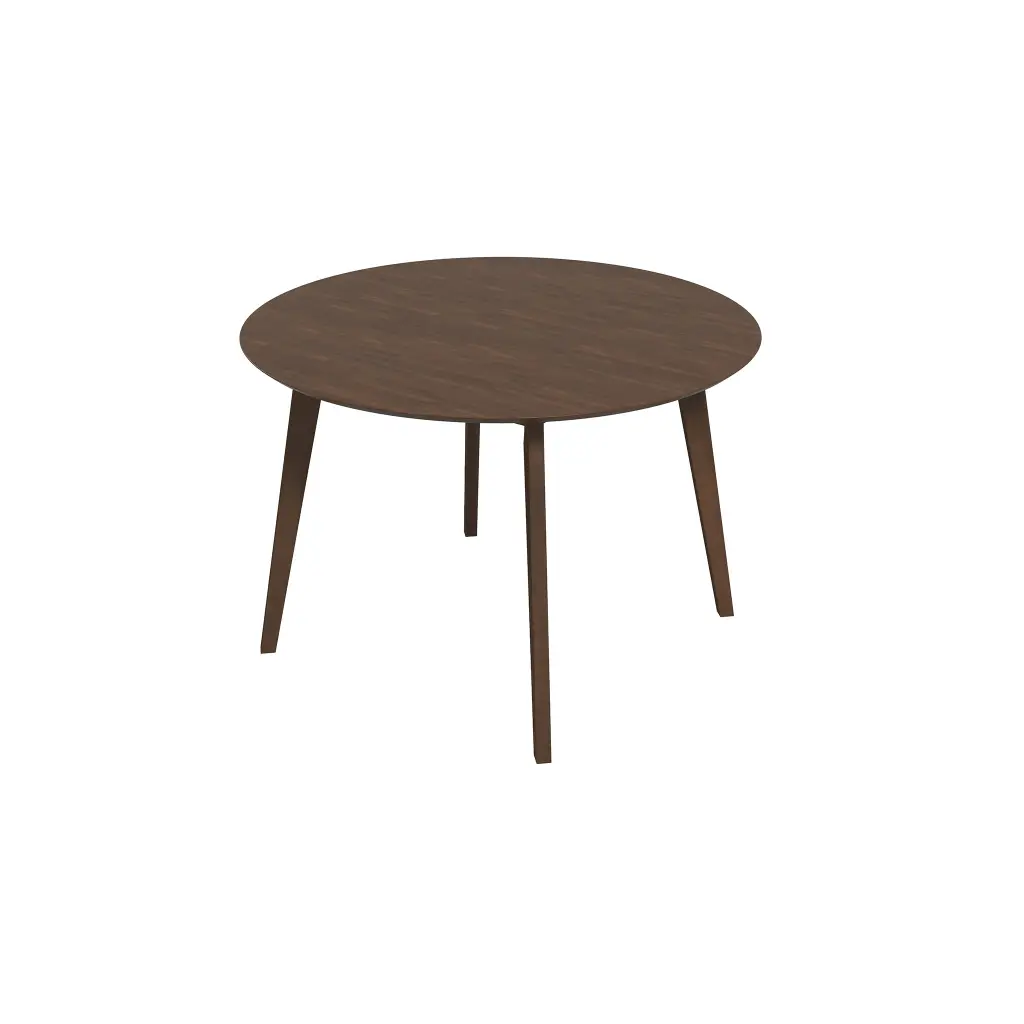 Alina Dining Table Walnut Brown Seats 4 Mid Century Dining Room Table ashcroft furniture
