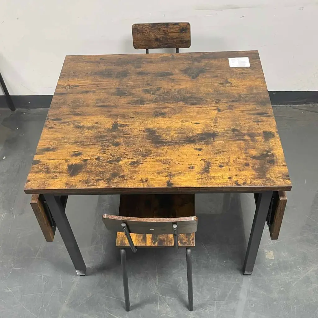 Folding Dining Table 1.2 Inch Thick Top Dining Room Living Space jhx