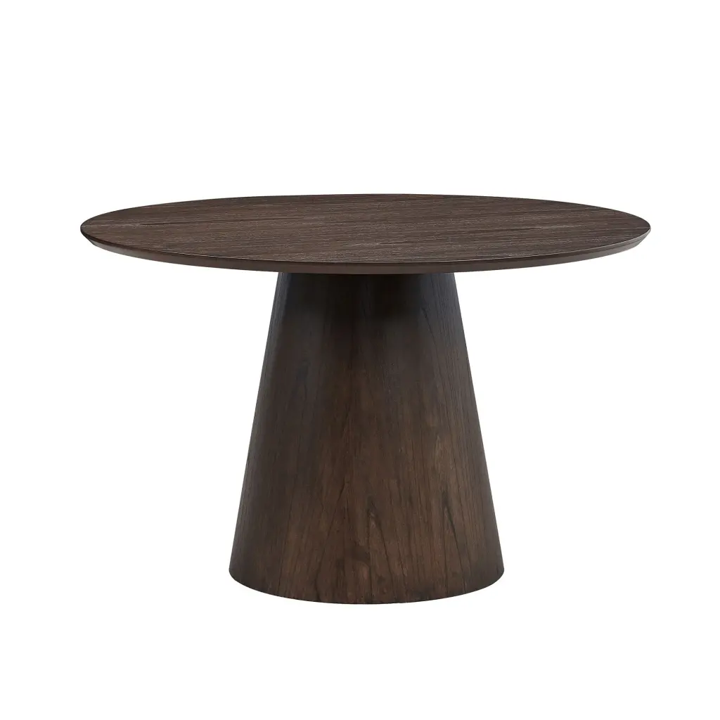47.24 Inch Round Modern Style MDF Wood Dining Table Kitchen Living Room justone