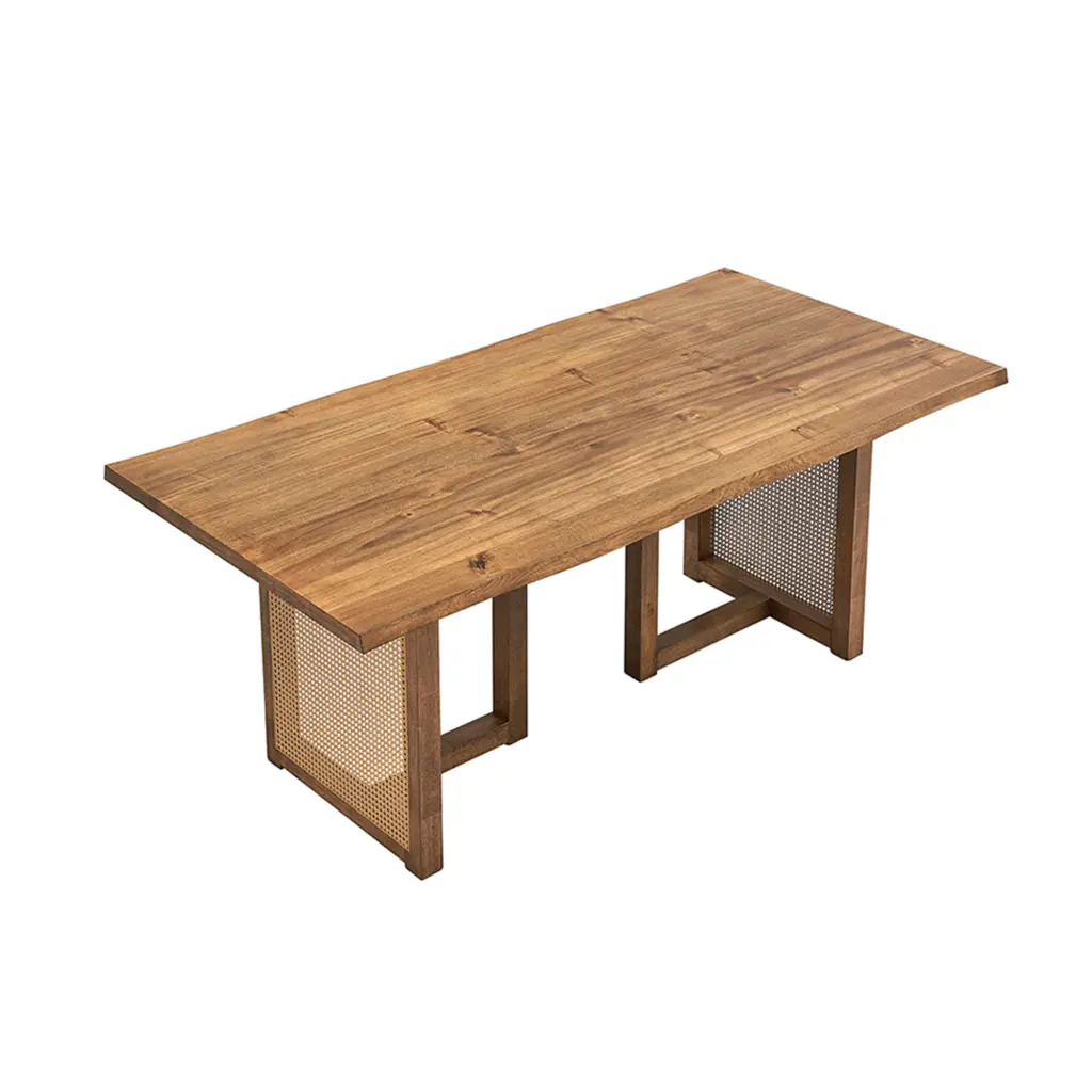70.87 Inch Rectangular Wooden Dining Table Seats 6 Persons justone