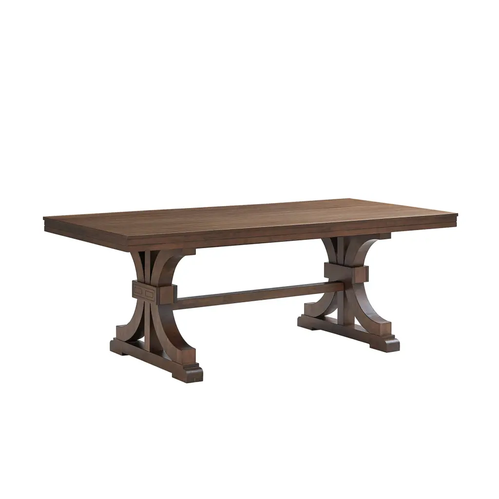78.74 Inch Rectangular Elastomer Timber Dining Table 6-8 People justone