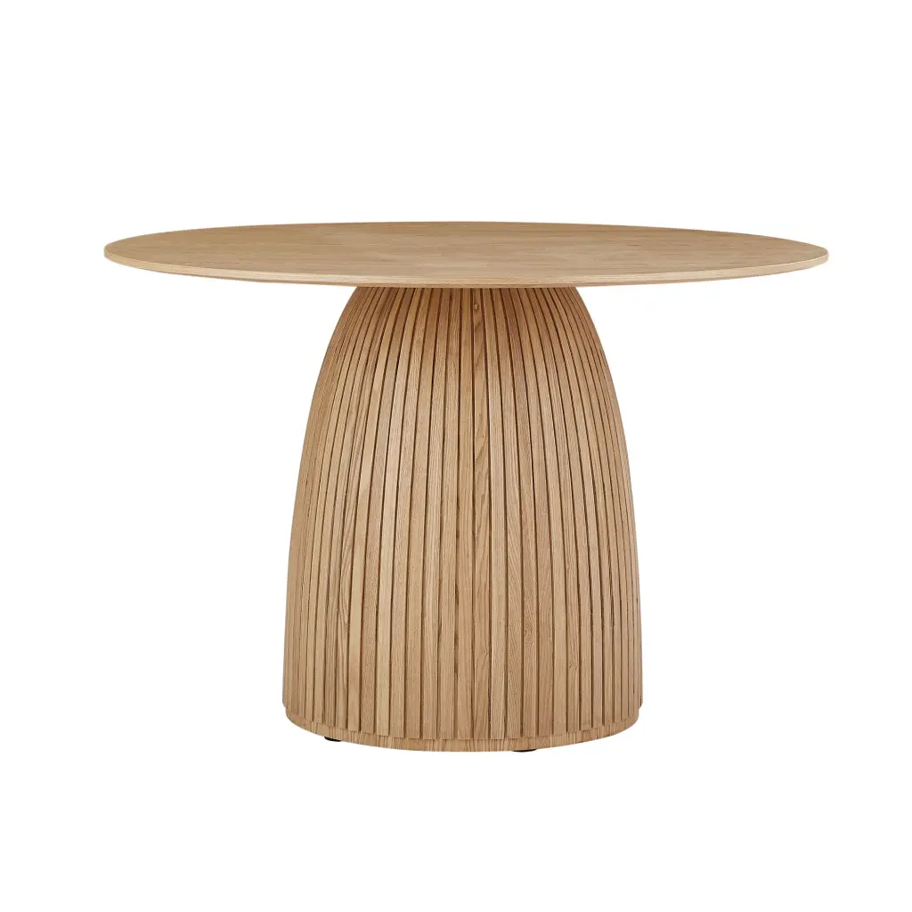 Modern Round Dining Table 47.24 Inch Circular Timber Kitchen Table justone interior