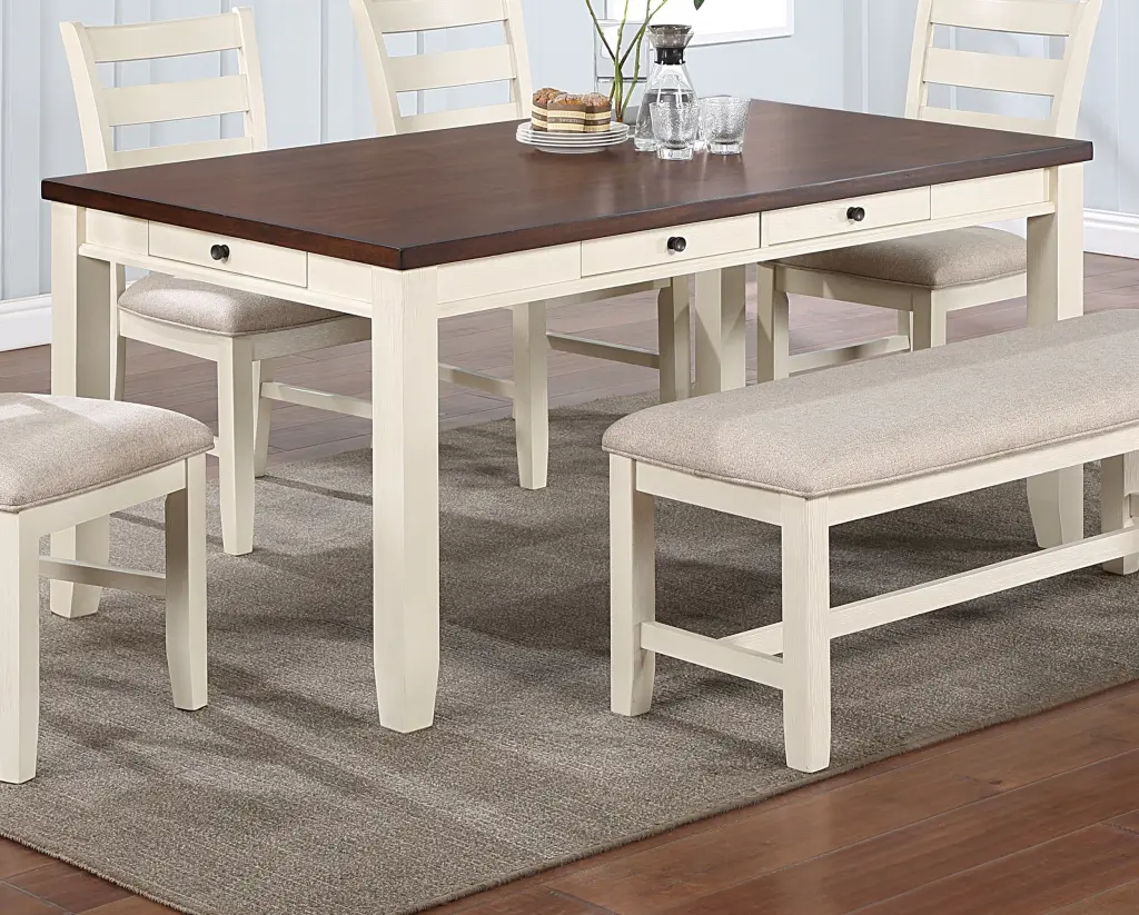 Classic Dining Room Home Decor Rectangular Dining Table 1Pc Modern Kitchen Furniture kanepe