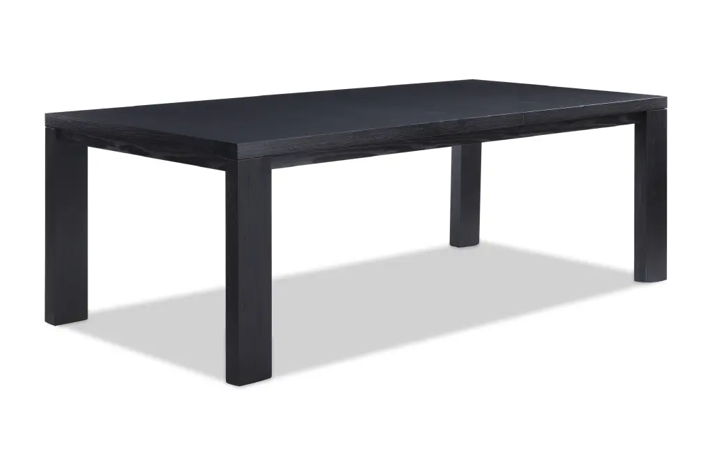 Contemporary Transitional Style Dining Table 18 Inch Extendable Rectangular kanepe