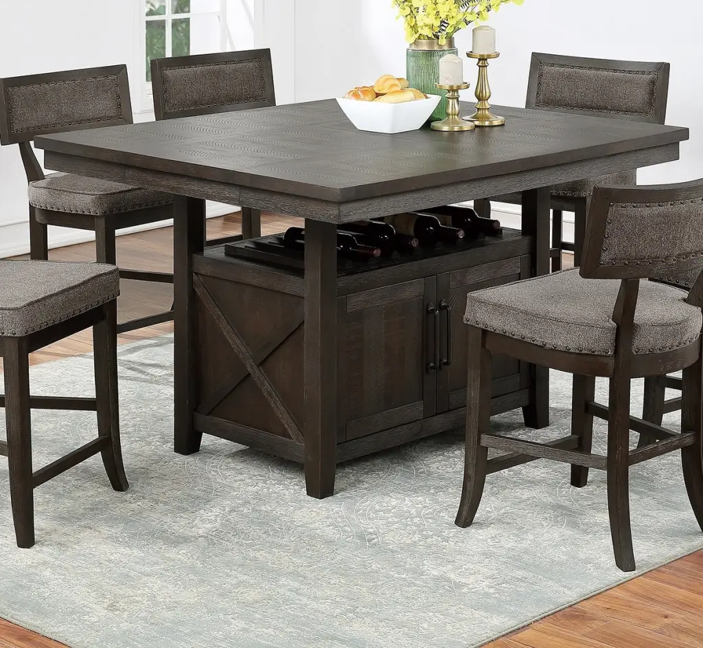 Counter Height Dining Table Butterfly Leaf Rustic Home Decor kanepe
