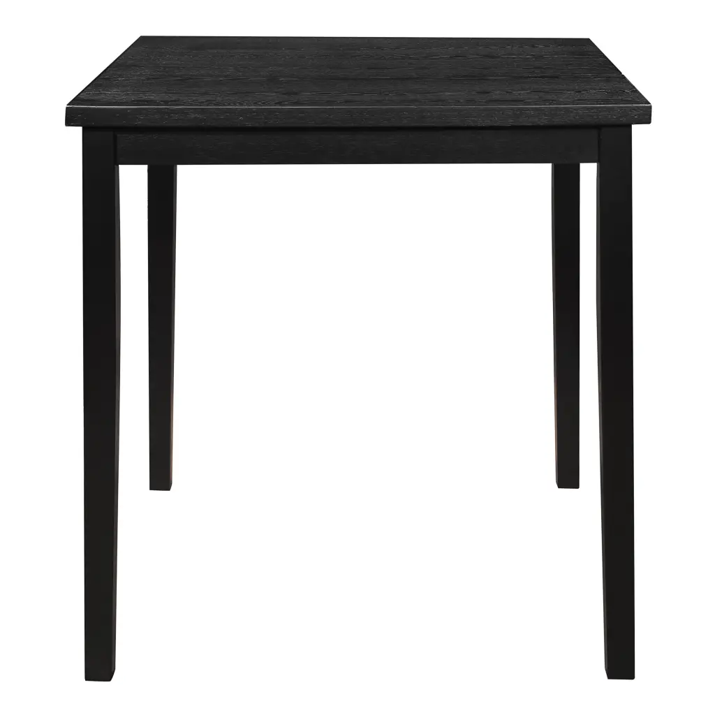 Counter Height Table Black Finish Square Transitional Style Wooden Dining Table kanepe