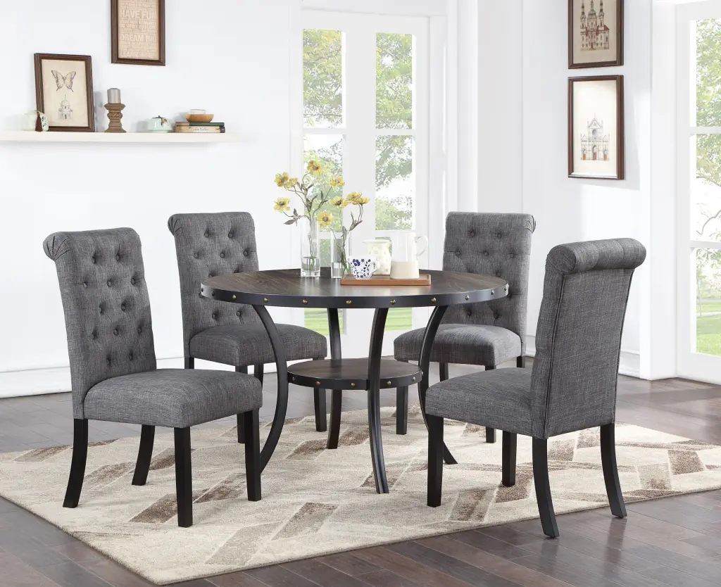 Modern Timeless Dining Room Natural Wood Round Dining Table 4 Seater kanepe