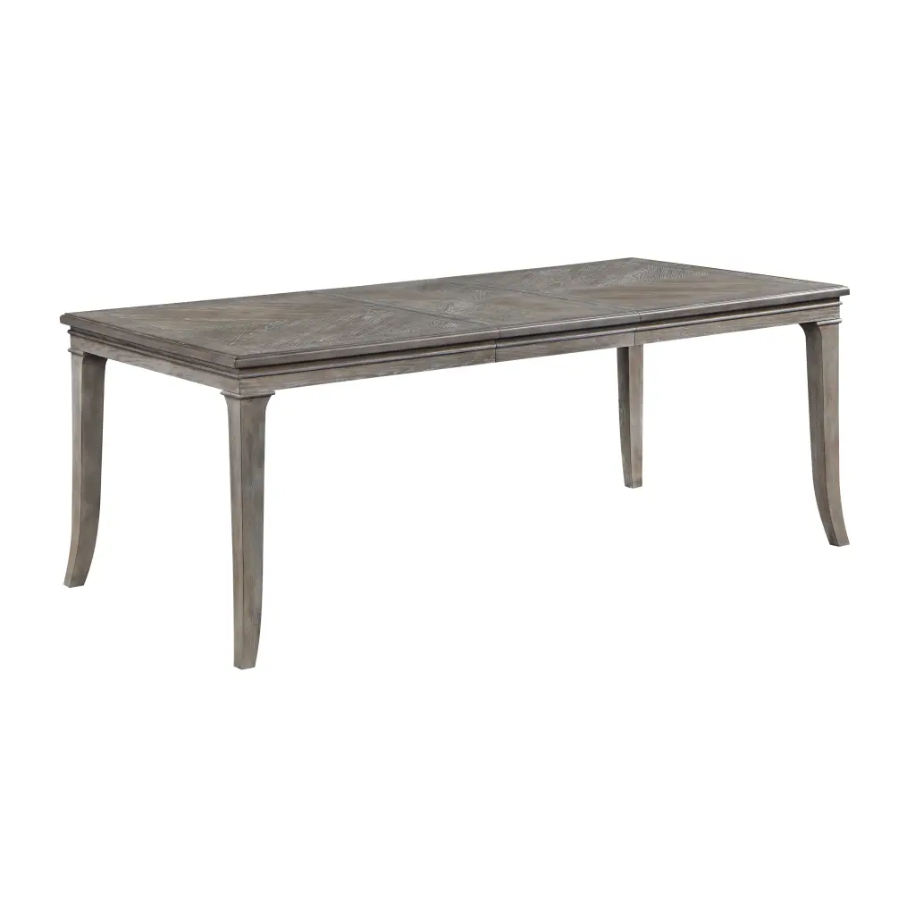 Timeless Kitchen Dining Table Extension Leaf 1Pc Brown Gray Finish Expandable Table kanepe