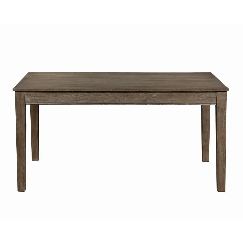 Wire Brushed Brown Finish Dining Table 2 Hidden Drawers Casual Kitchen Furniture kanepe