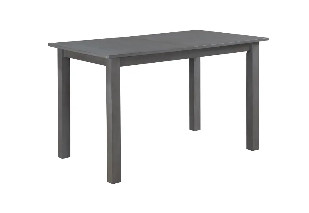 Carlisle Gray 59.5 Inch Extendable Timber Dining Table Gray Timber Finish Durable and Stylish lilola home