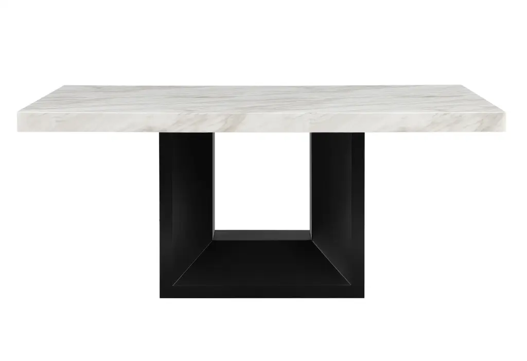 Sheena Dining Table Black Elastomer Timber Modern Kitchen Table luxe modern furniture