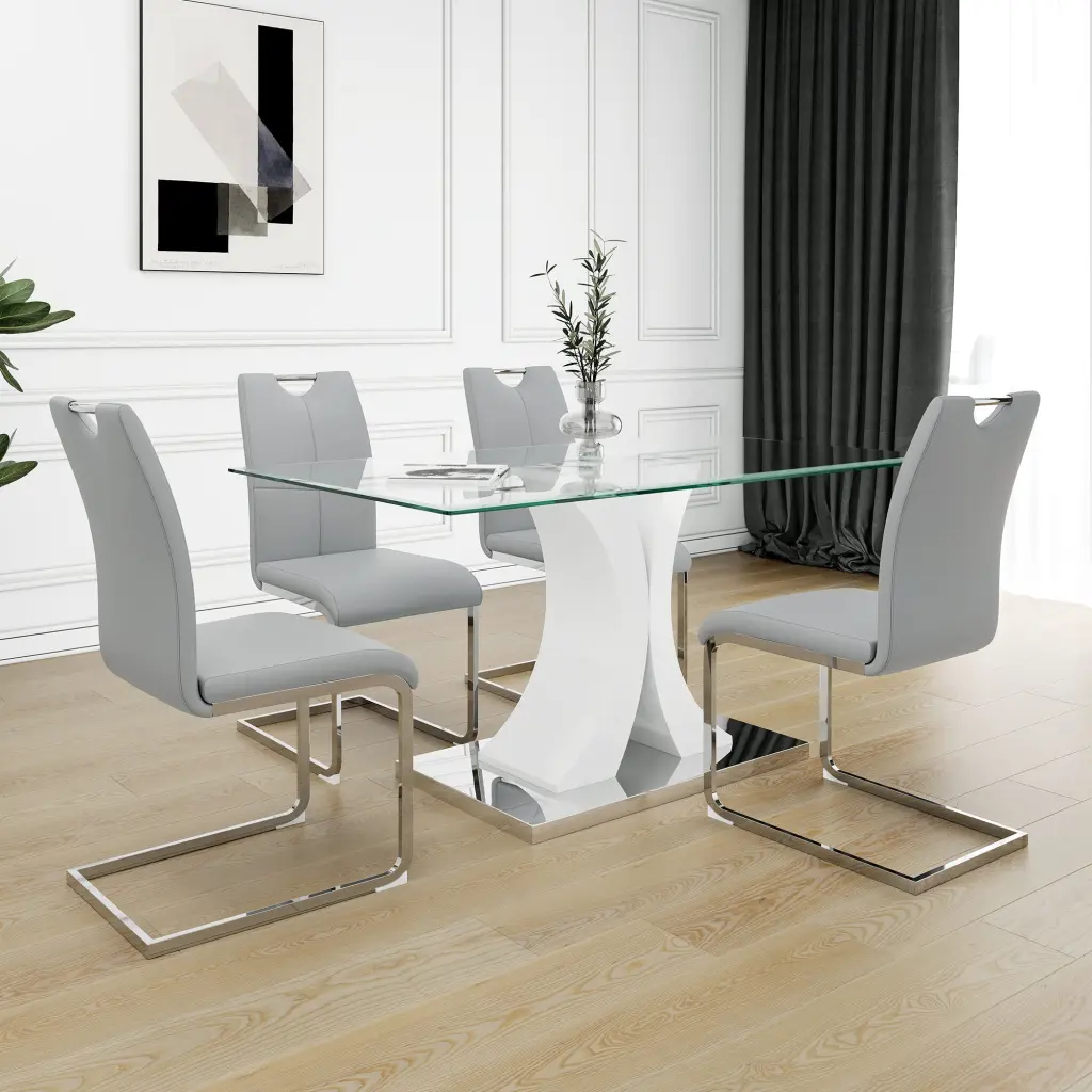 Modern Style Crystal Table Elegant Transparent Design Long Lasting Assistance youngmagic