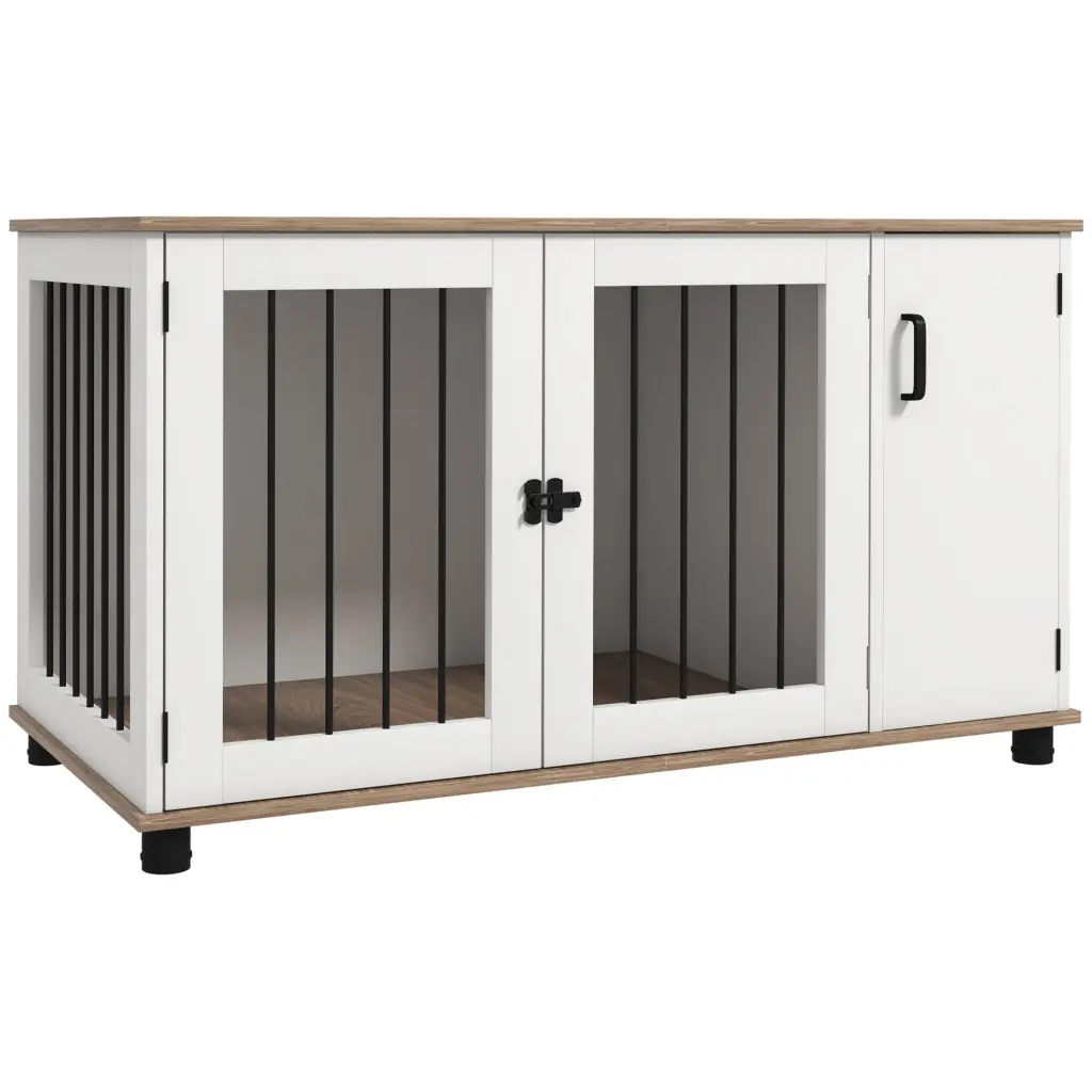 Pawhut Dog Crate Side End Table Storage Home Decor Dog Kennel Furniture aosom business