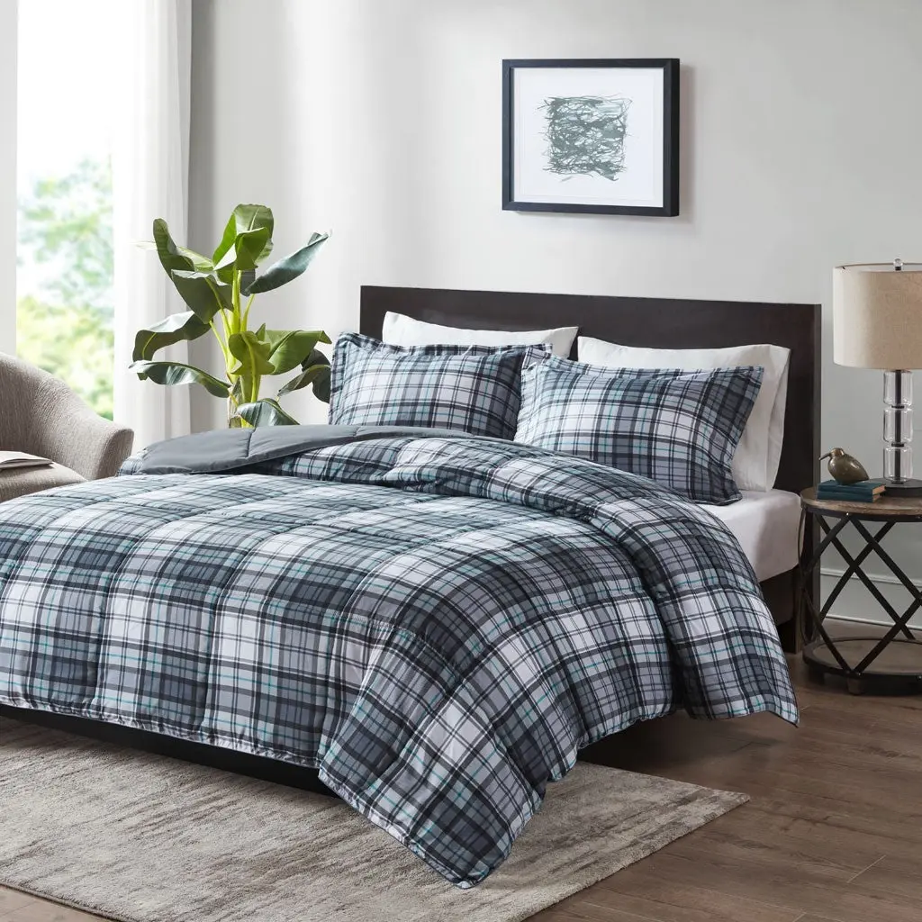 3M Scotchgard Down Alternative All Season Comforter Set Twin Multicolor Bedding jla