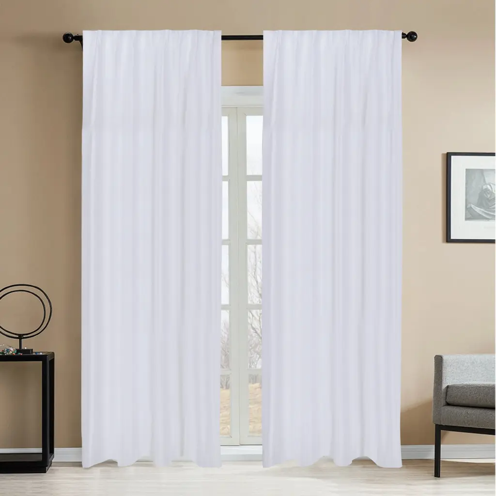 Newport Unlined Window Drapes Bedroom and Living Room Linen real linen