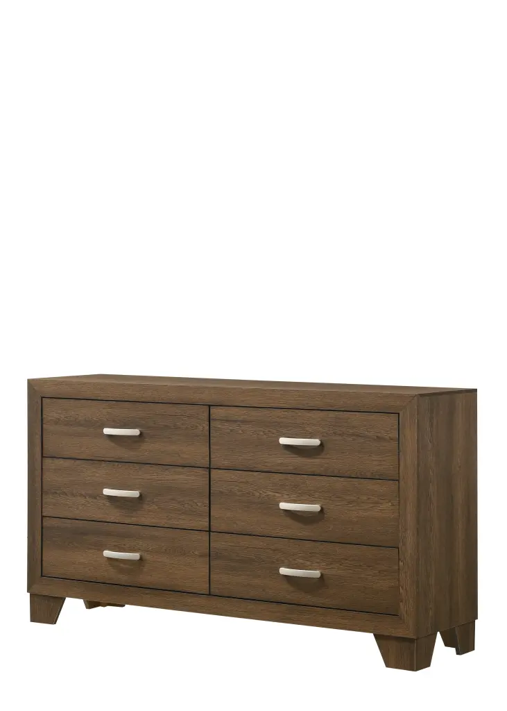 Miquell Oak Finish Dresser Synthetic Timber Storage urban nest