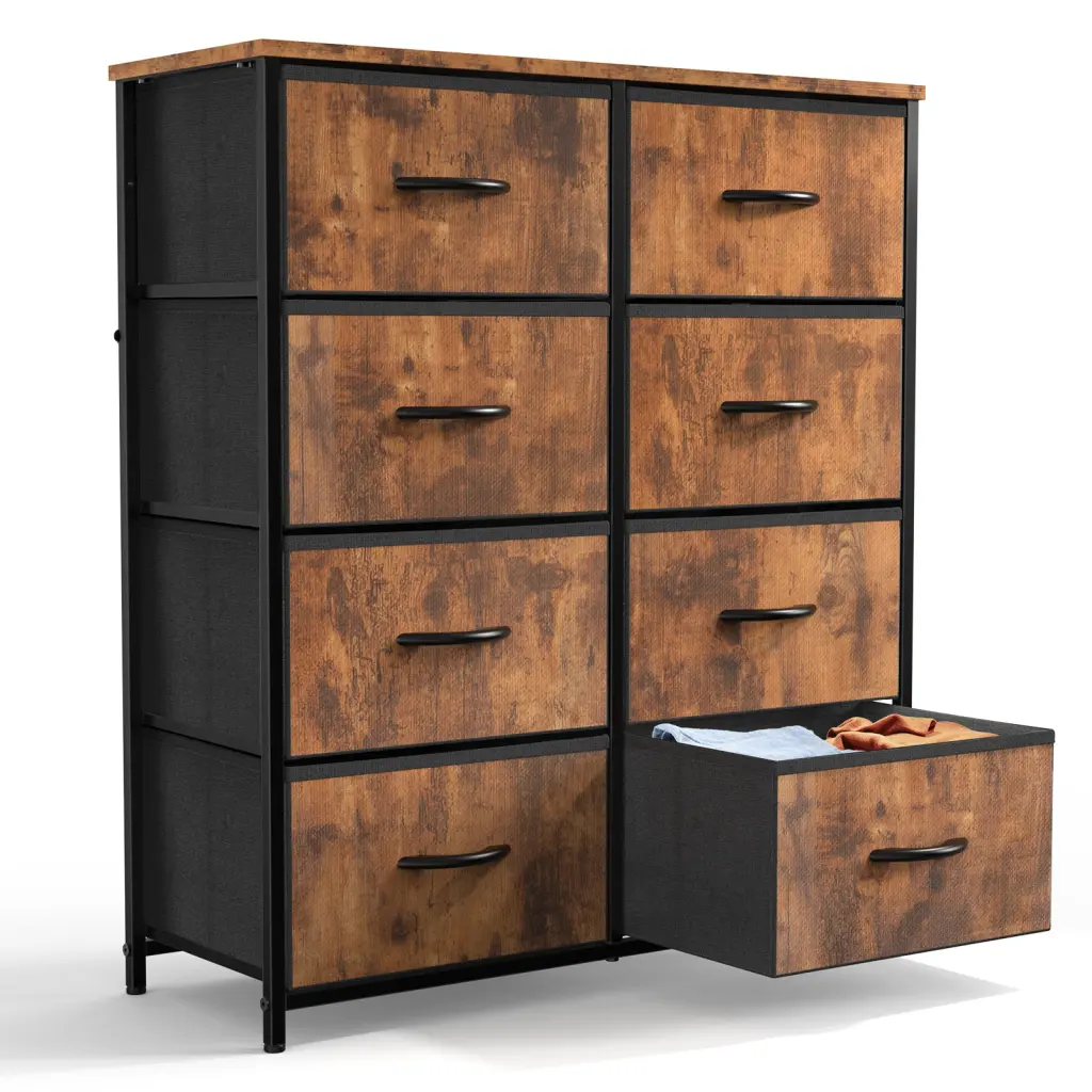 Sweetcrispy Tall Gown Dresser 8 Drawers Bedroom w2201
