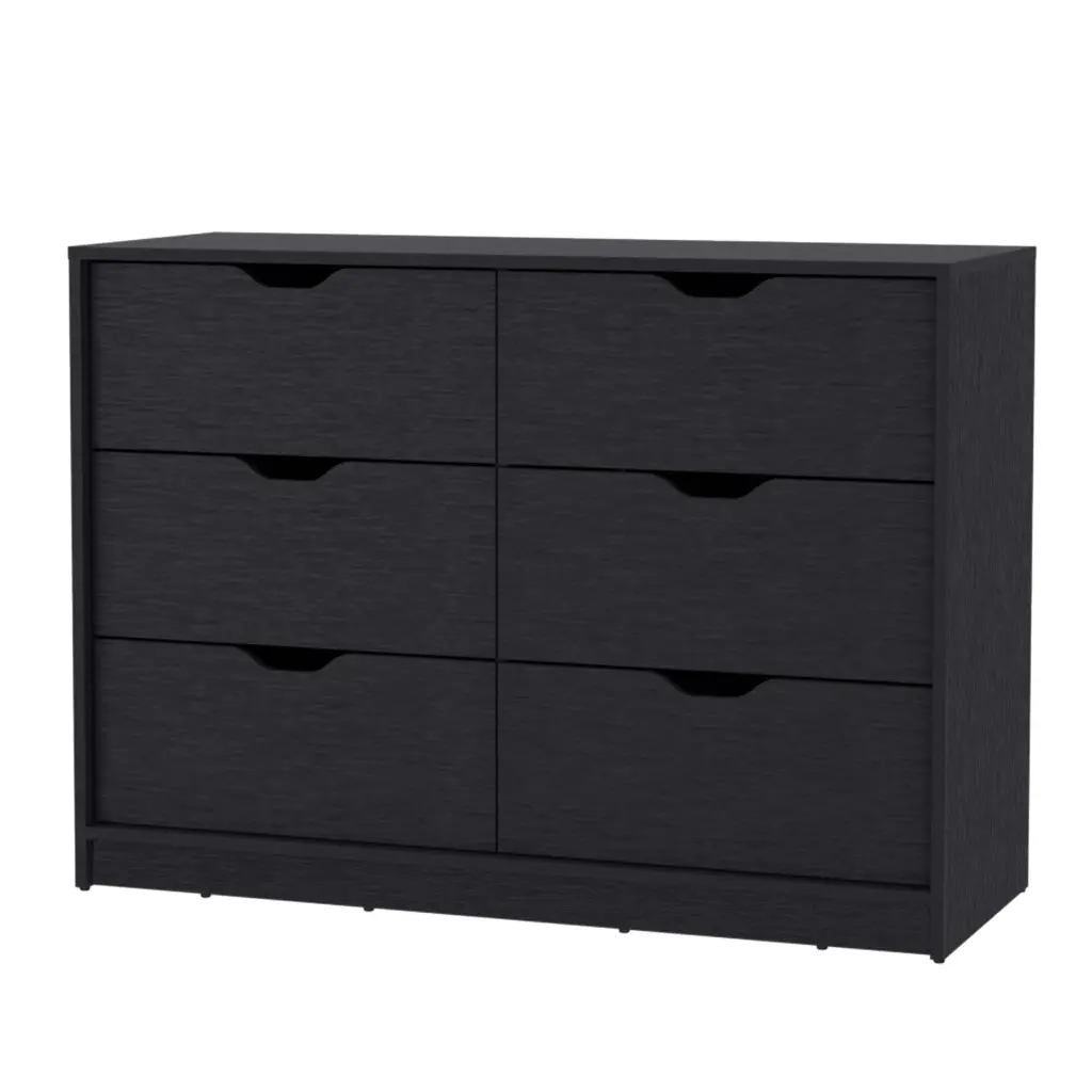 Dillon 4 Drawers Gown Dresser Chest Drawers 2 Cabinets White MDF Modern Bedroom Furniture fm furniture