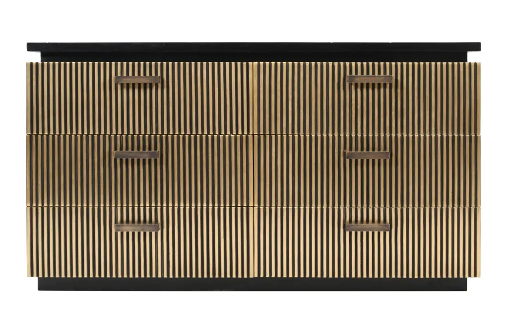 Allure Modern 6 Drawer Dresser Mango Wood - Elegant Bedroom Storage galaxy home furnishings