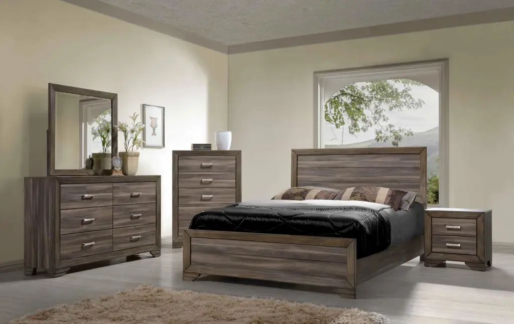 Antique Brown Gray 5 Drawer Chest Solid Timber Mdf Bedroom Dresser ihomefurnishings