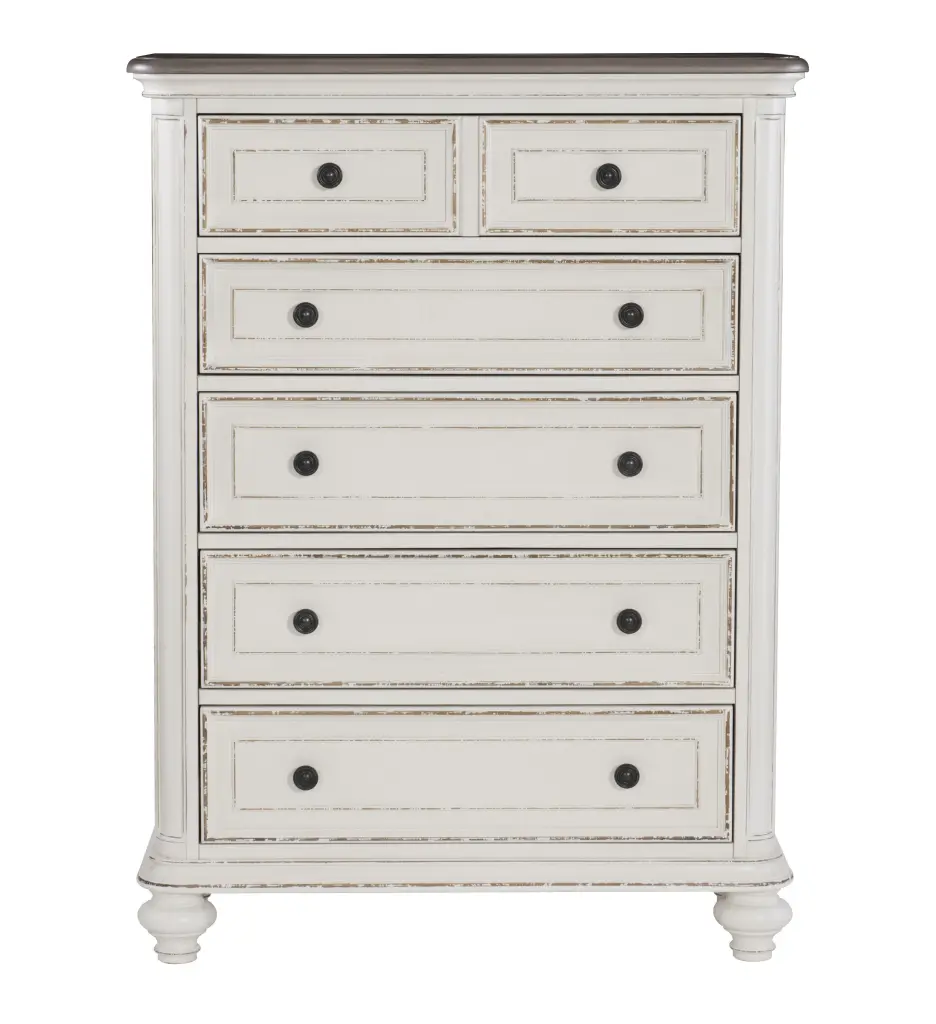 Traditional Design 1Pc Chest Drawers Storage Dark Finished Knobs Wooden Dresser kanepe