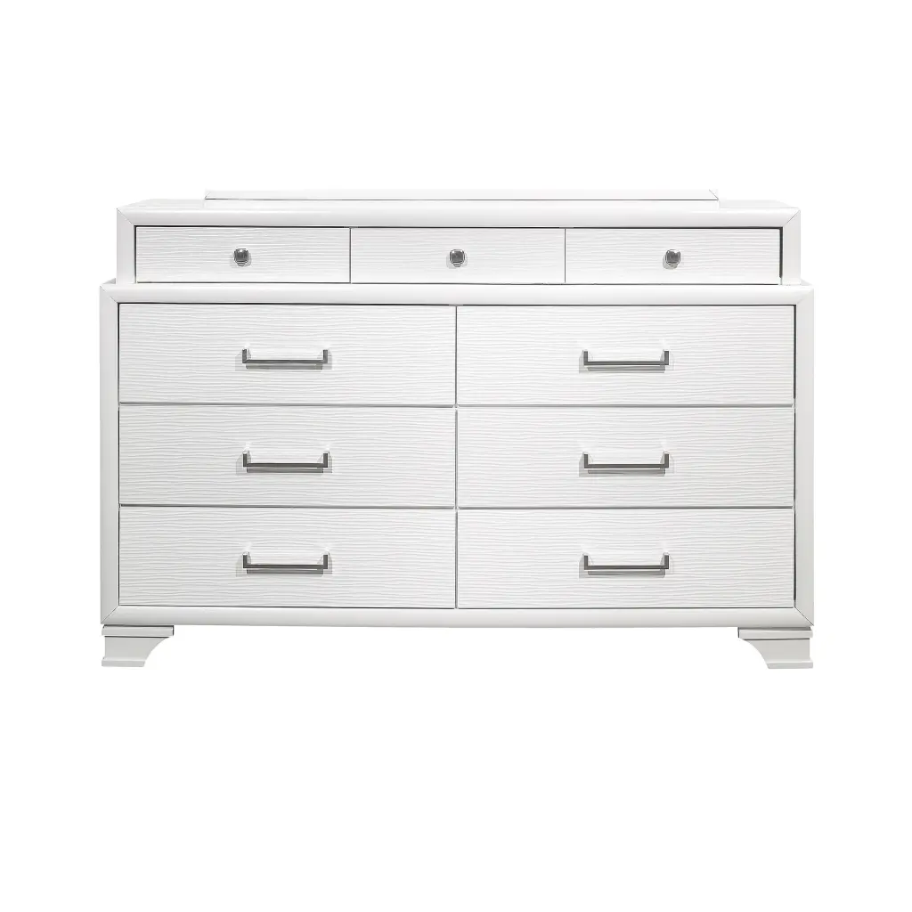 Civic White Dresser White Solid Timber Mdf Bedroom Storage Furniture luxe modern furniture