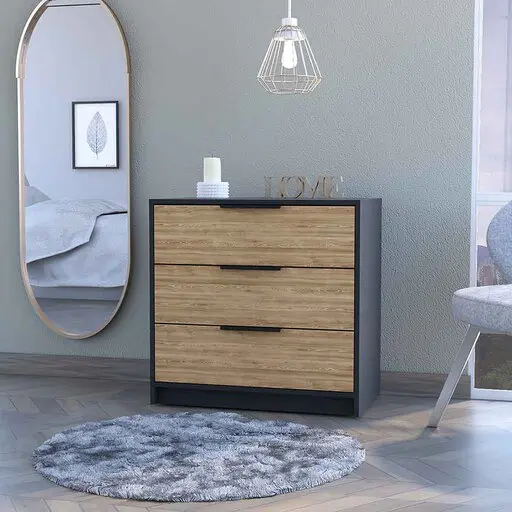 Washington Three Drawer Dresser Multicolor Industrial Design American Style rta mubles colombia