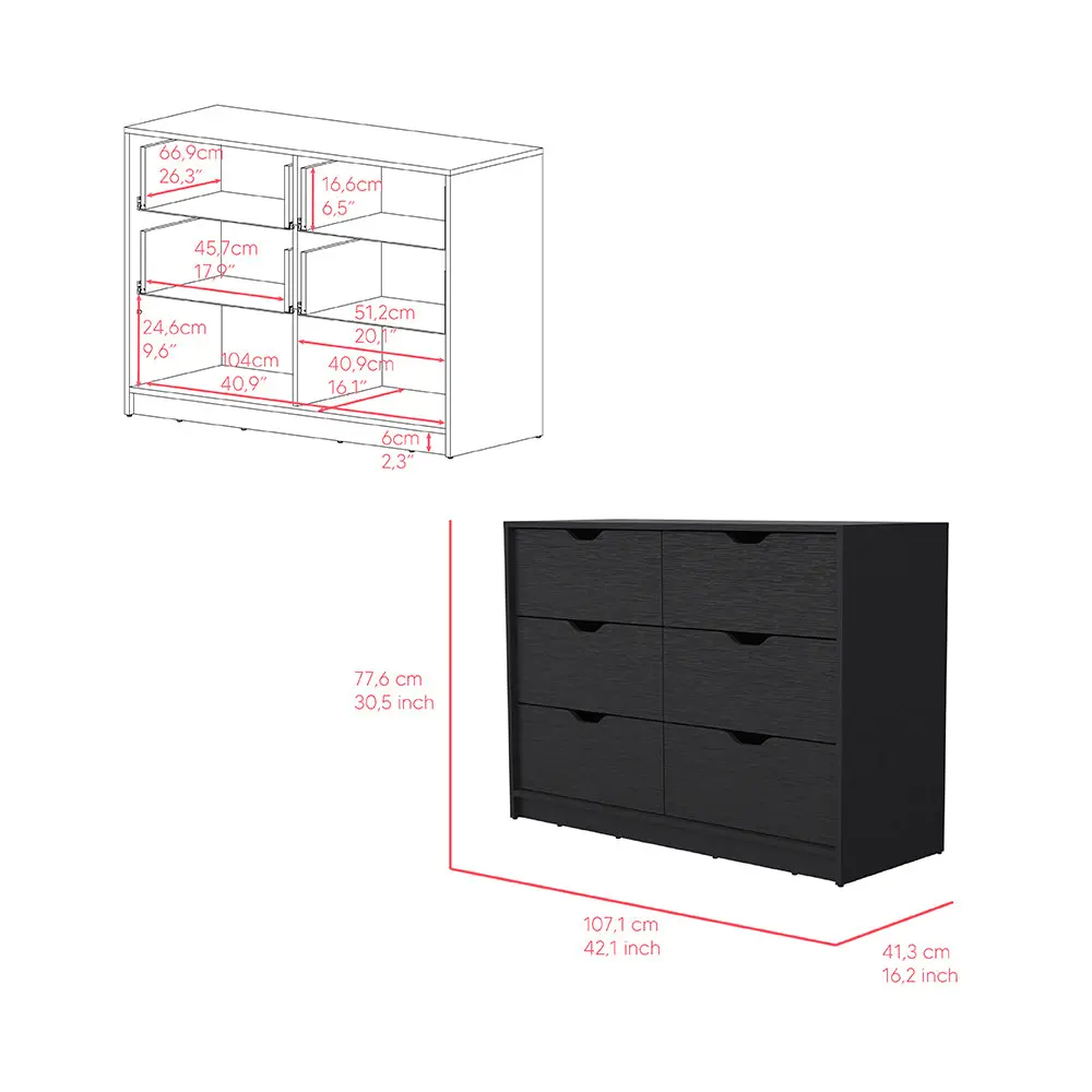 Black Wengue Finish 4 Drawer Dresser Curio, Particle Board Storage Cabinet Bedroom treevol furniture