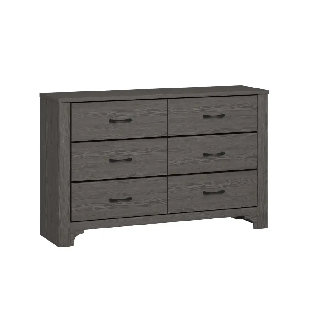 Junipe Brown 6 Drawer Gown Engineered Wood Dresser Bedroom Storage wallace - bay