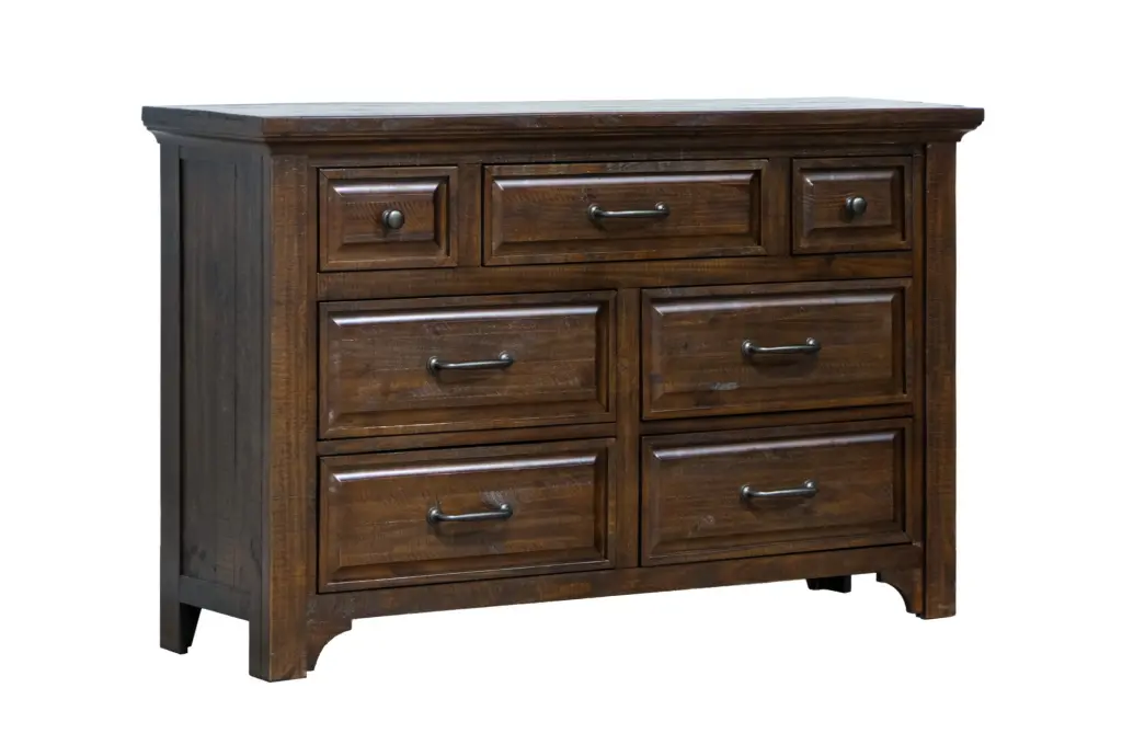 Verna Brown 7 Drawer Gown Engineered Wood Dresser Modern Design wallace - bay