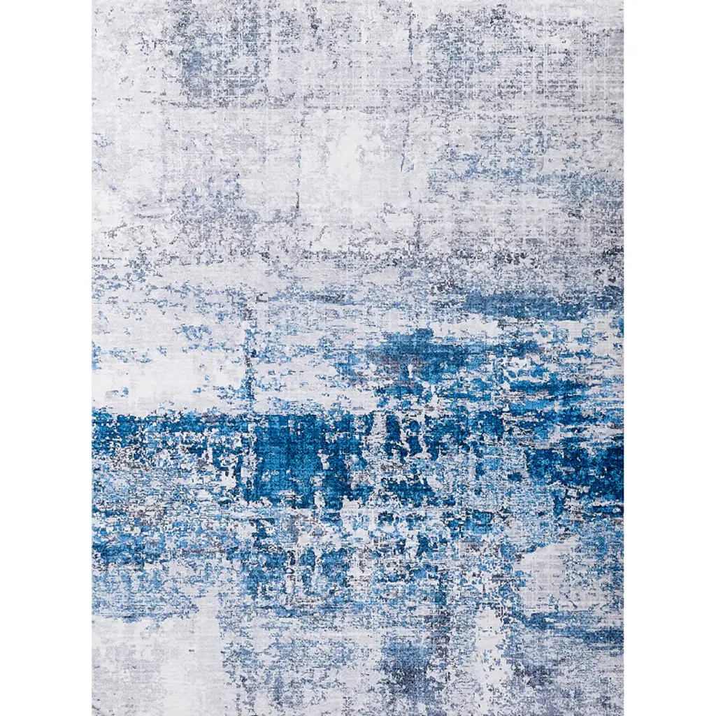 Zara Collection Abstract Design Gray Turquoise Machine Washable Super Soft furnings
