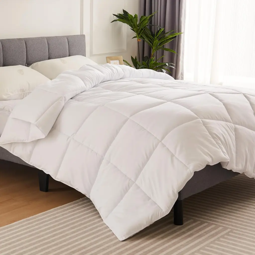 Easeer King Size All Season Duvet Insert Quilted Soft Down Alternative Comforter w1134dhs