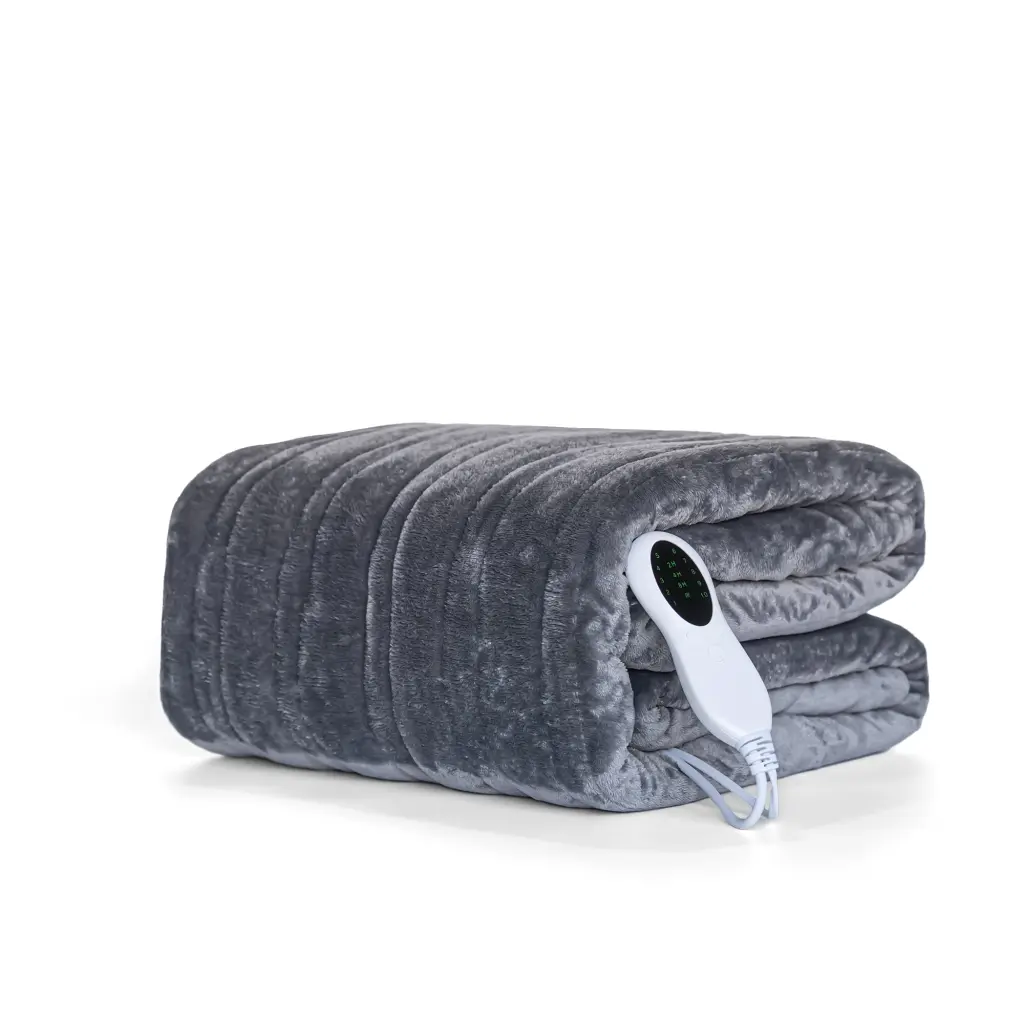 157x213 Inch Electric Blanket - Grayish Flannelette Heating Blanket qy