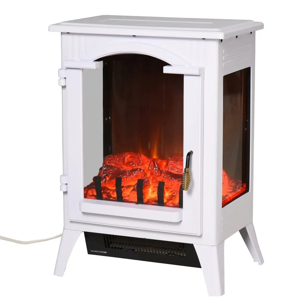 23 Inch Electric Fireplace Heater Realistic LED Flame Fire Place Stove Home aosom business